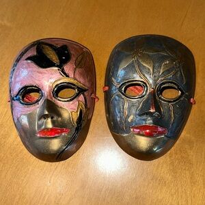 Vintage brass masks 🎭 (2)